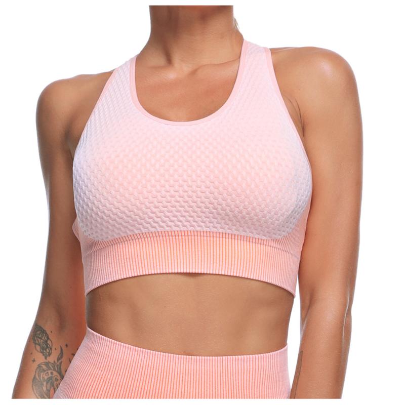 

Women Yoga Running Bra Underwear Seamless Sports Bra For Women Gym Running Fitness Top Brassiere Bralette, As pic