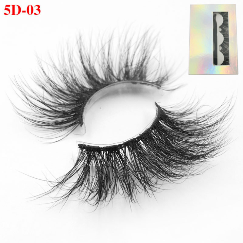 

extension de cils Mink Eyelashes False Eyelashes Natural Fake lashes Length 25mm Makeup 3D Mink Lashes Extension Eyelash