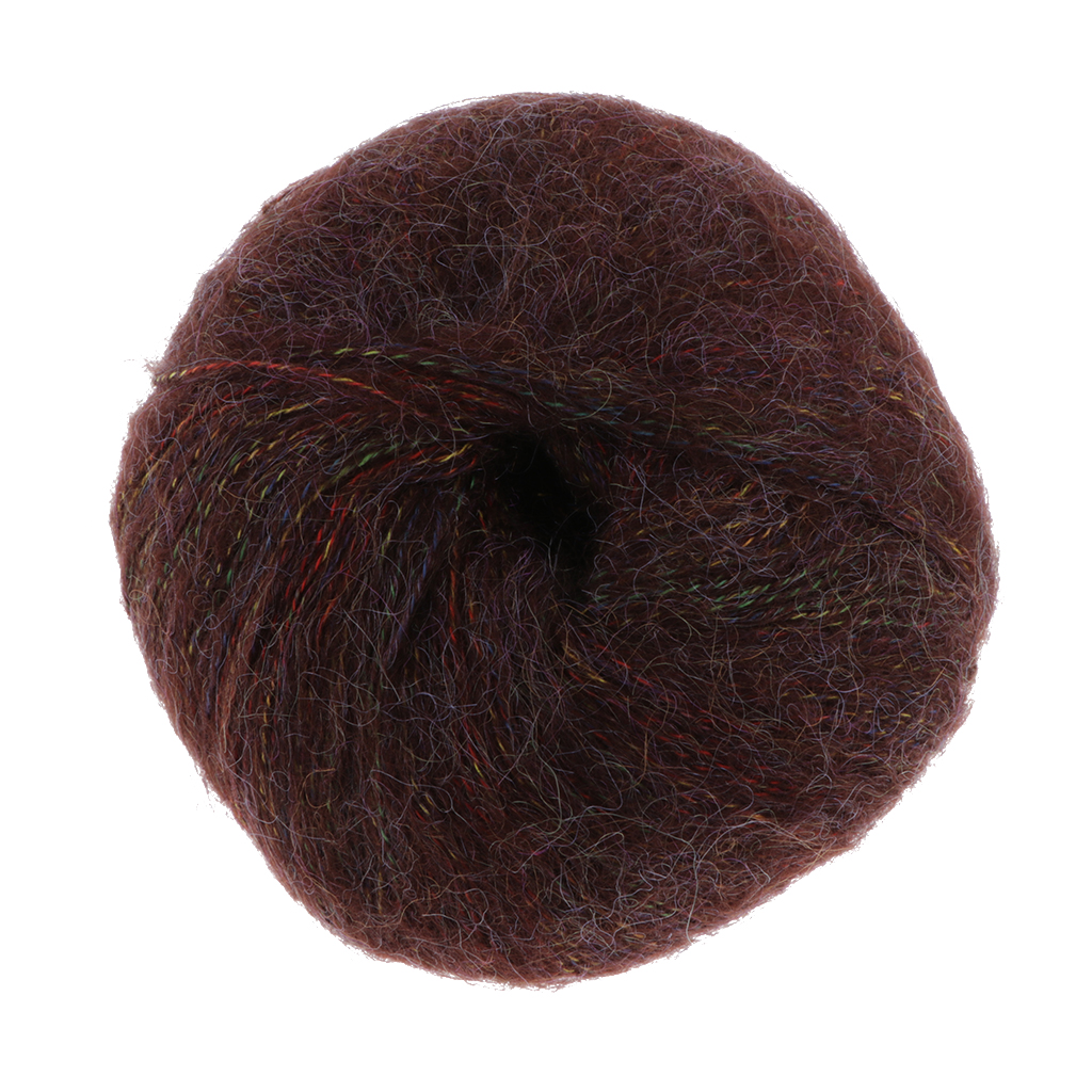 

50gram ball mohair yarn fluffy knitting yarn for scarf bag making, Black;white
