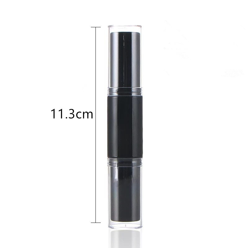 

Double Head Lipstick Tubes Two Ends 12.1MM Empty Makeup Packing Bottles Containers Fast Shipping F3337