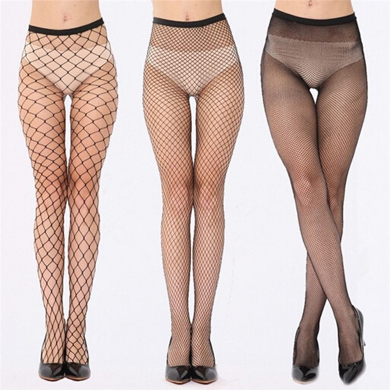 

Sexy Mesh Fishnet Pantyhose 2020 New Spring Summer Black Red Slim Fishnet Tights Stockings Party Club Hosiery, Large lattice