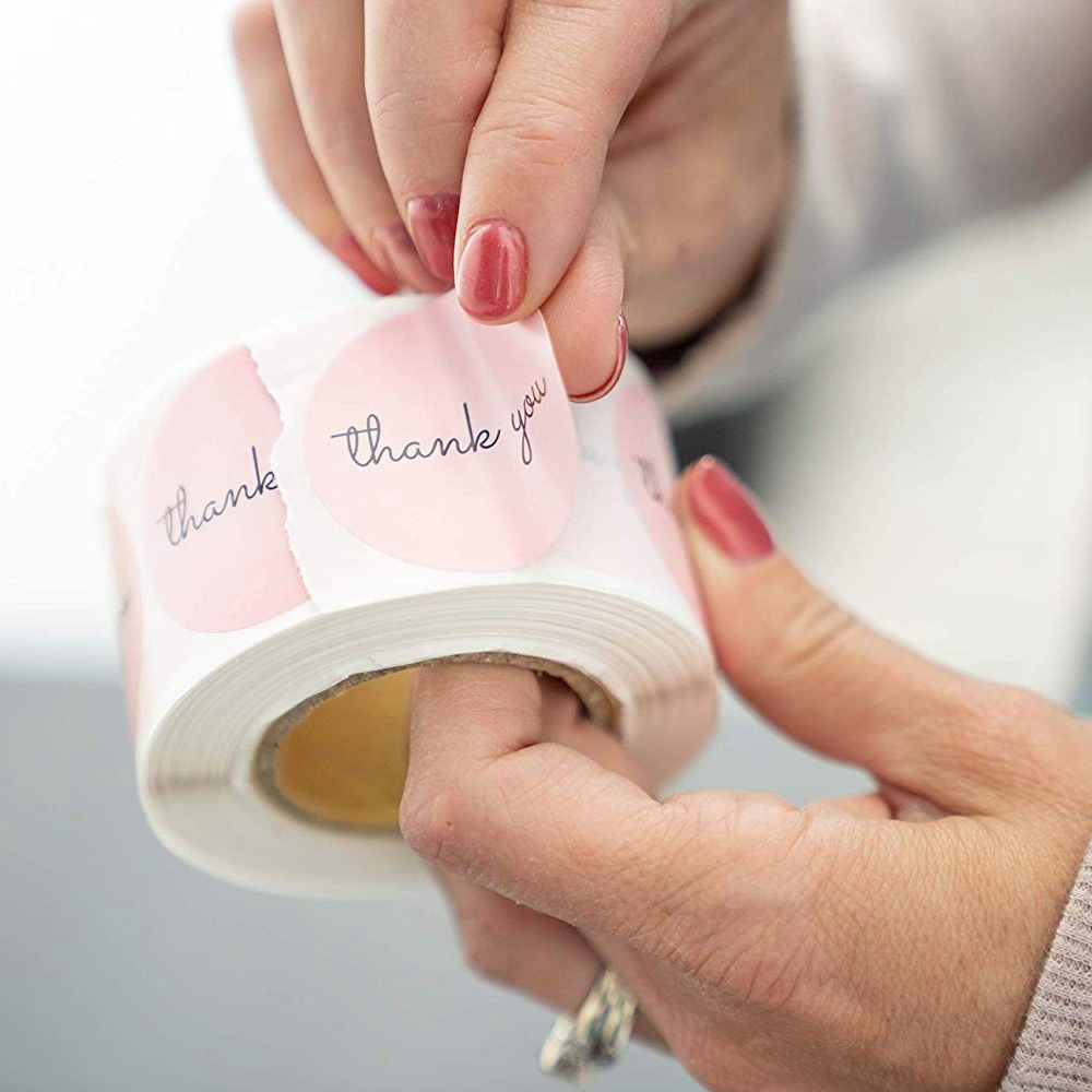 10 Style 500Pcs Handmade Love Thank You Stickers Wedding Birthday Party Labels