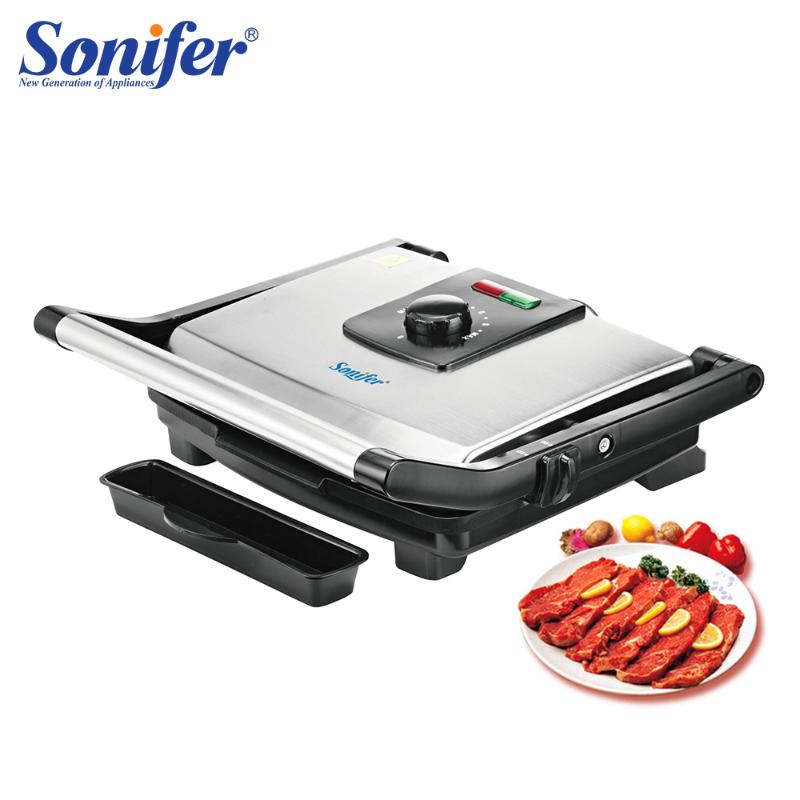 

BBQ Grill Household Kitchen Appliances Barbecue Machine Grill Electric Hotplate Smokeless Grilled Meat Pan Contact Sonifer