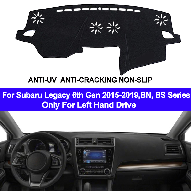 

Car Auto Inner Dashboard Cover Dashmat Pad Carpet Dash Mat For Legacy 2015 - 2017 2018 2019 2 Layers Sun Shade Anti-Sun
