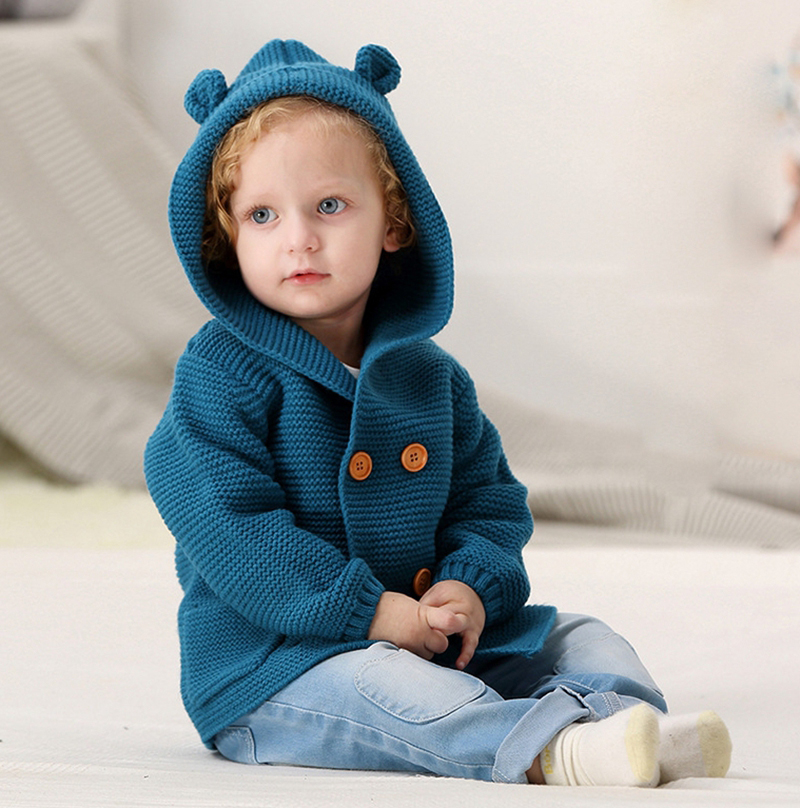 Toddler Baby Girl Cardigan Cotton Fox Candy Infant Knit Sweater