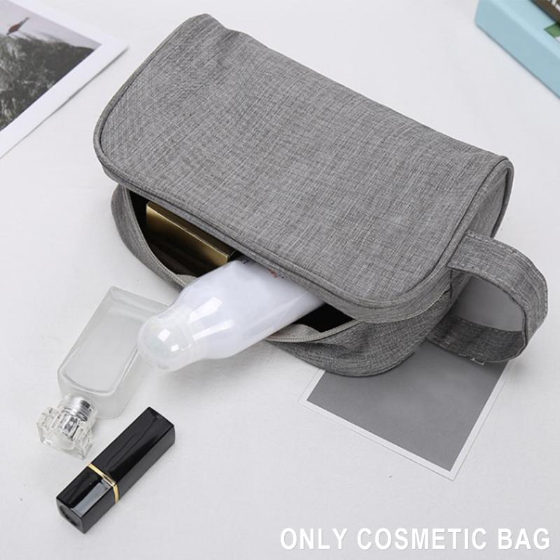 

Women Men Necessaries Travel Cosmetic Bag Multifunction Fashion Zipper Organizer Large Capacity Storage Waterproof Case Portable, Navy blue