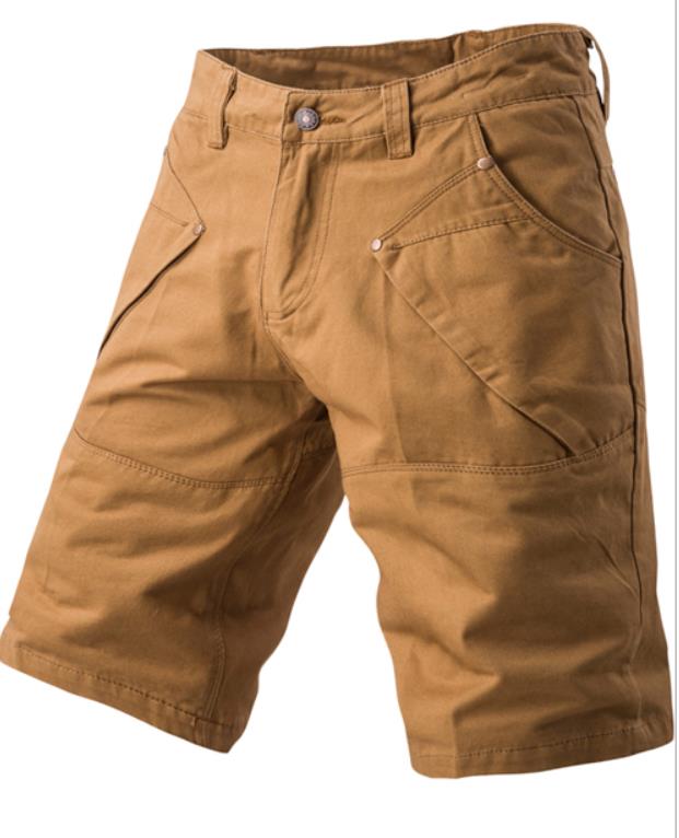 MS Mens Sports Shorts 2019 multi-pocket five-pants candy color men's overalls large size pants casual shorts male Free Shipping 6088