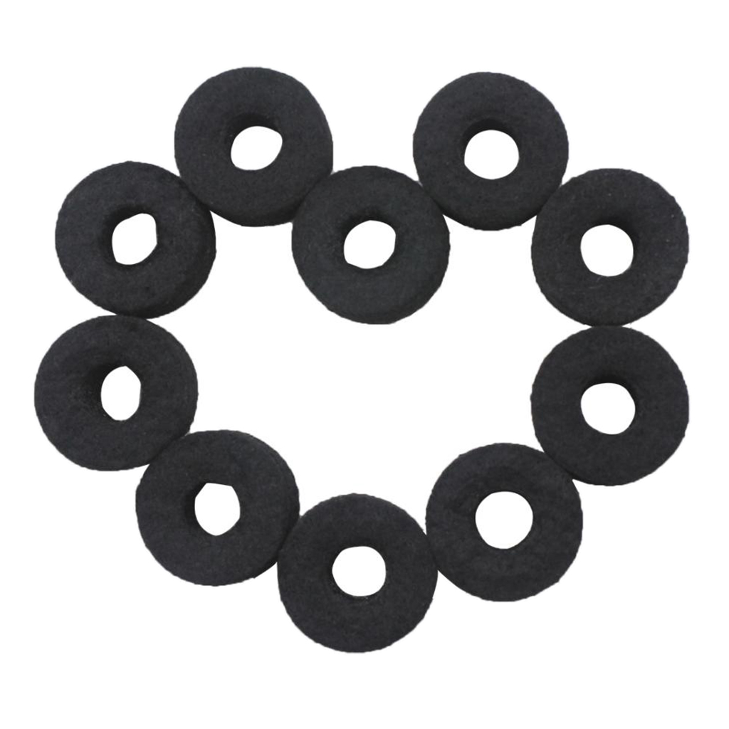 

10pcs Drum Set Cymbal Felts Hi Hat Washers Instrument Kit Protector Supplies