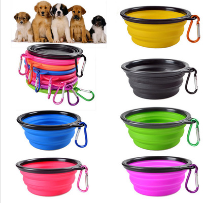 

Travel Collapsible Dog Cat Feeding Bowl Two Styles Pet Water Dish Feeder Silicone Foldable Bowl With Hook 18 Styles To Choose EEA743