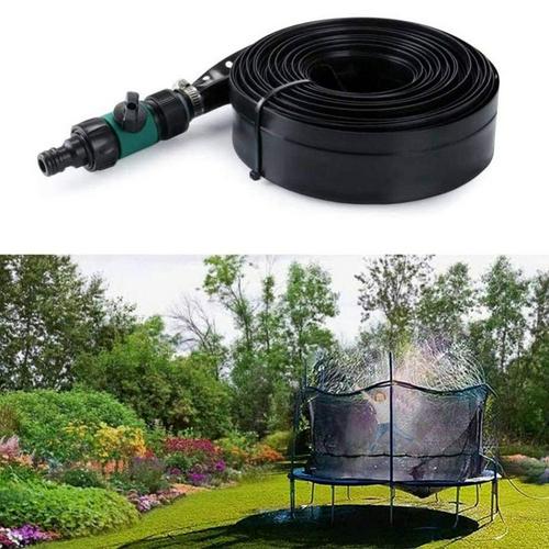 

Summer Water Sprinkler Trampoline Sprinkler Outdoor Garden Water Games Toy Sprayer Backyard Park Accessories 12m * 2.5cm, As show
