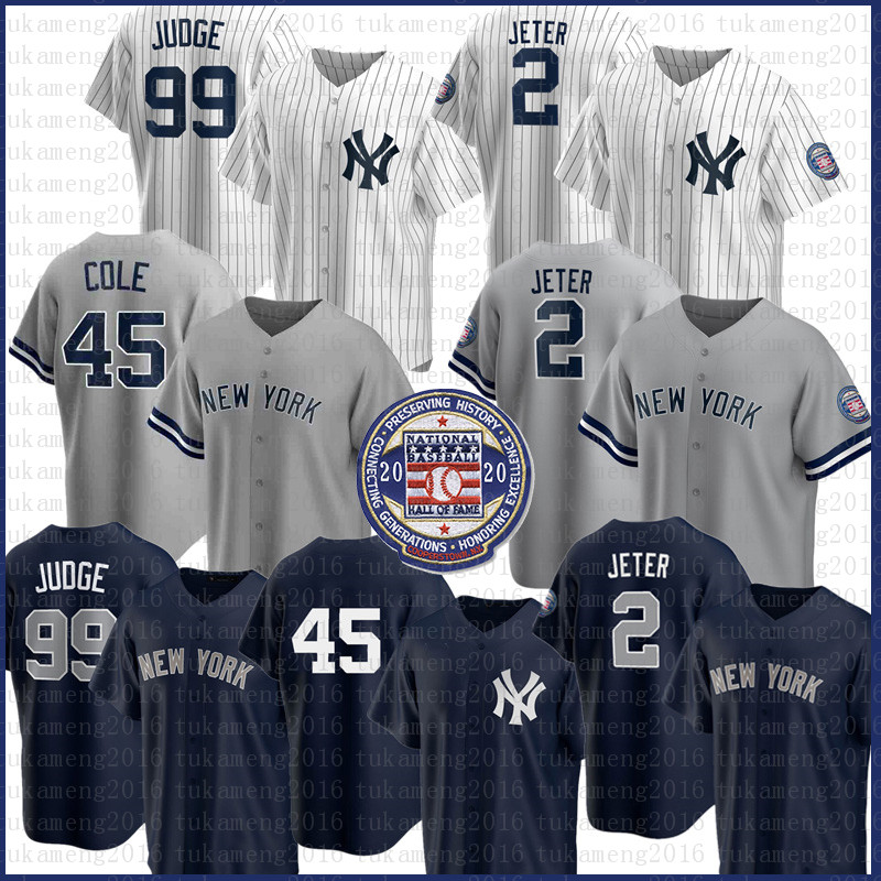 

Derek Jeter Gerrit Cole 2020 NEW Baseball Jersey Aaron Judge Mantle Ruth Gregorius Andujar Gardner Chapman Hicks Rodriguez Torres Mattingly, No names 2020 cool base-baizi