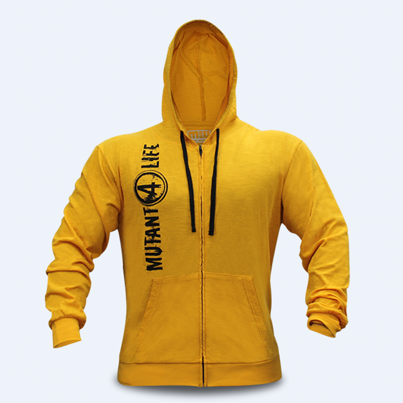 

2019 New Mutant Men Gyms Hoodies Gyms Fitness Bodybuilding Sweatshirt Pullover Sportswear Male Workout Hooded Jacket Clothing, Yellow