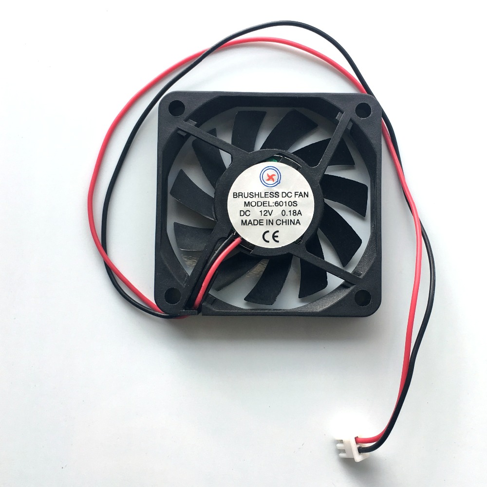 

10 Pcs Brushless DC Fan 11 Blade 12V 6010s 2 Wire / 3 Wire 60x60x10mm