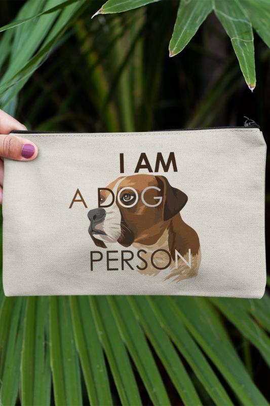 

Angemiel Clutch I Am A Dog Person Portfolio Hand Makeup Bag