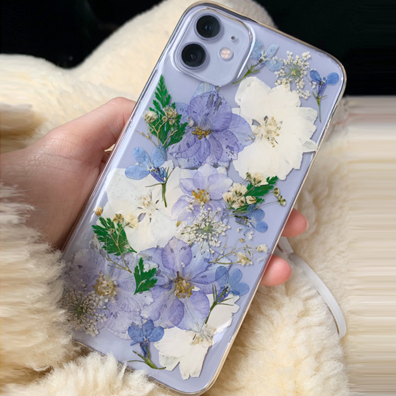 Pressed flowers iphone 11 case Clearance