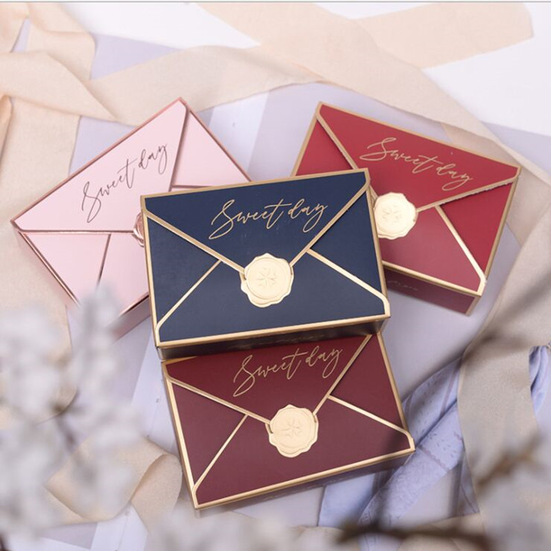 

Feiluan store European creative candy box return gift candy box new personalized envelope wedding products packaging