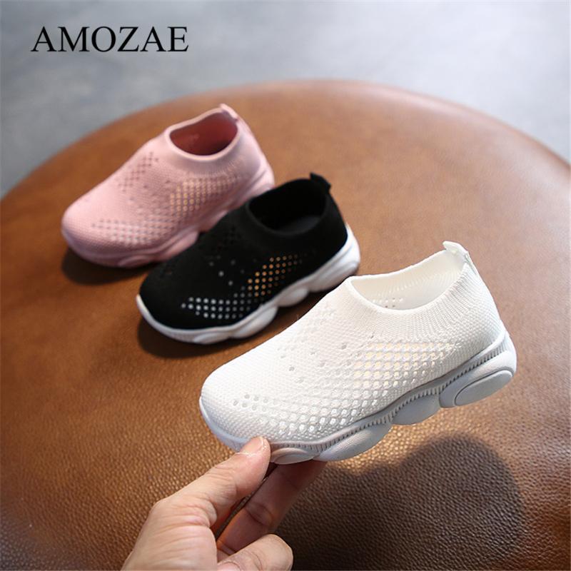 

Kids Shoes Anti-slip Hard Bottom Baby Sneaker Casual Flat Sneakers Shoes Children Spring Autumn Breathable Girls Sports, Black