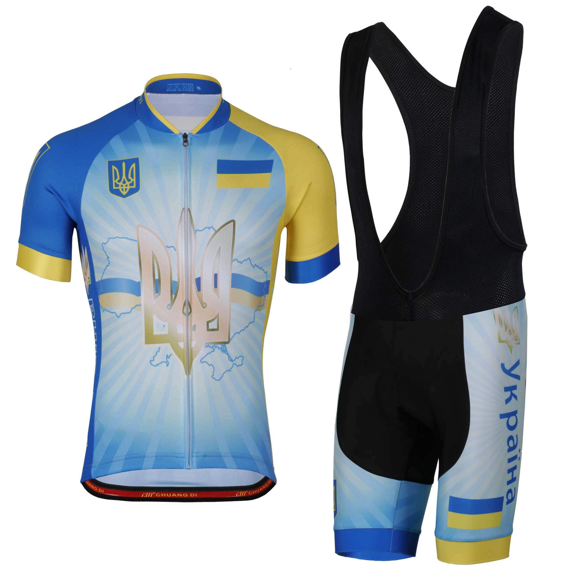

Ukraine Flag Cycling Jersey for Men and Women Mountain Bicycle Bike Clothing Sportswear Sport Jerseys Cycling Set, Jersey and short