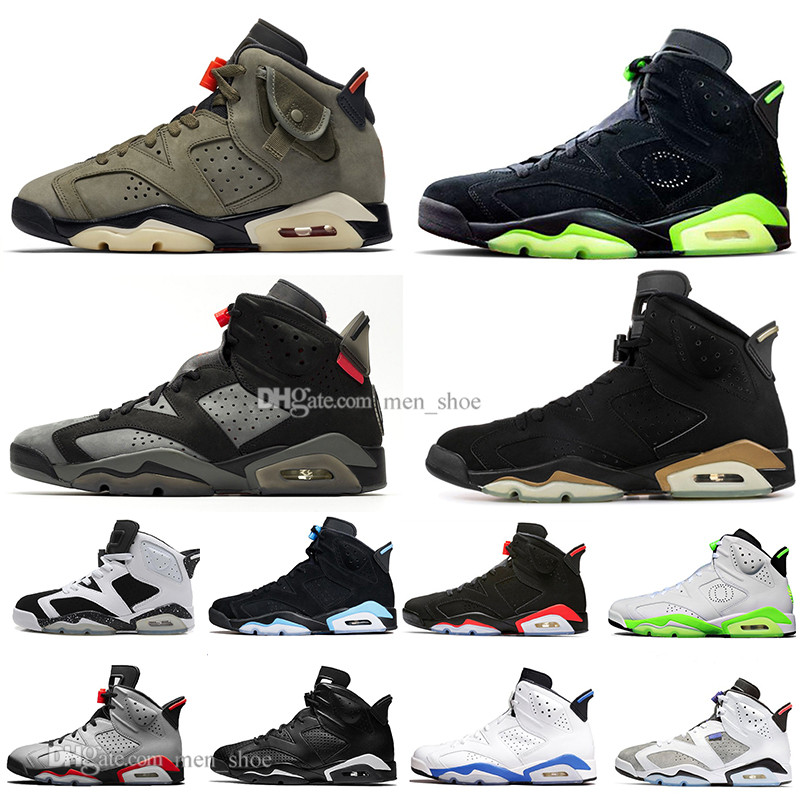 

2019 Travis Scotts Infrared men Bred 6 6s Basketball Shoes mens CNY Carmine Gatorade Green Tinker UNC Black Cat Designer trainers sneakers, #01