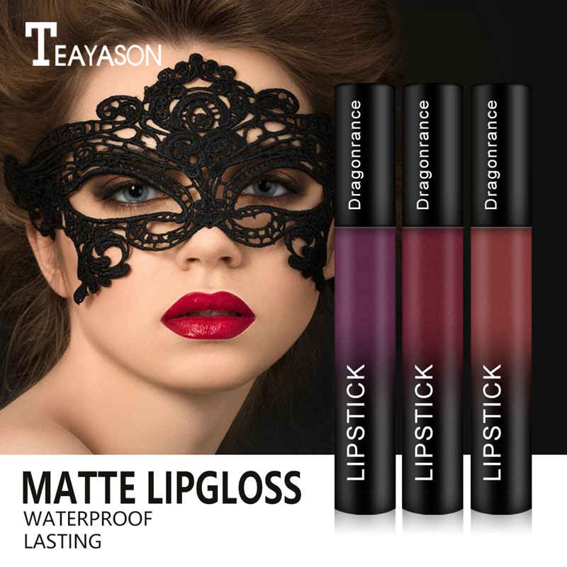 

Dropship TEAYASON 12 colors Waterproof Matte Lip Gloss Liquid Moisturizer Smooth Lip Stick Long Lasting Lipstick Cosmetic Beauty Makeup