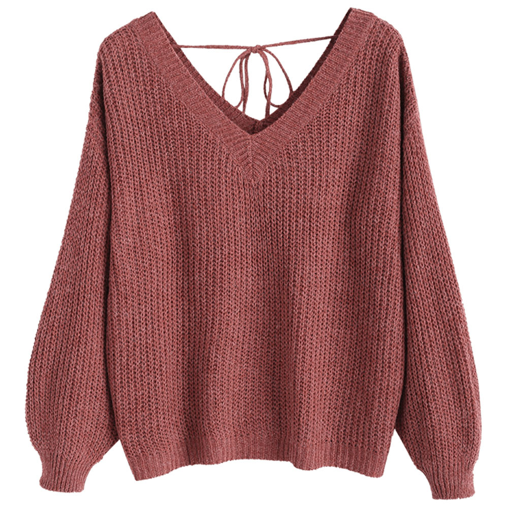 

ZAFUL High Quality Thick Warm Winter Women Sweater Fashion Knitted Soft Pullover Jumper Autumn Female Sweater Top 2019, Black