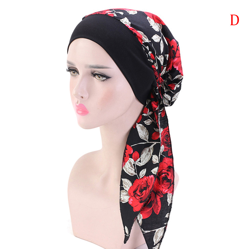 

Women Cotton Breathe Hat Women's Winter Turban Hat Elastic Cloth Head Cap Ladies Hair Accessories Muslim Scarf Cap