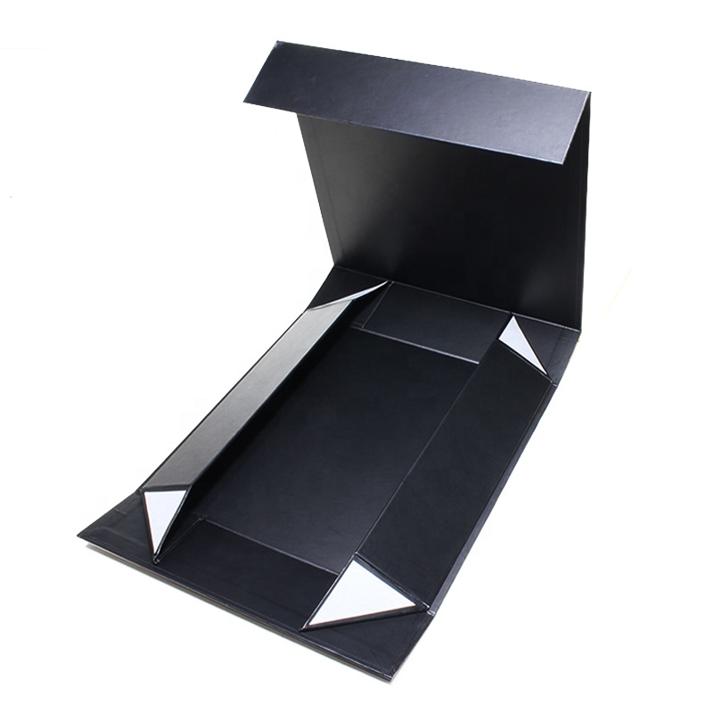 

Custom Cardboard boxes design your Packaging Black Magnetic folding Gift Box