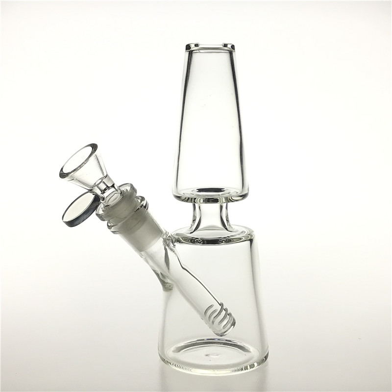 

7 Inch Glass Bong Water Pipes with Hookah 14mm Female Downstem Thick Bowls Dab Rig Recycler Beaker Bongs Heady Smoking Pipe