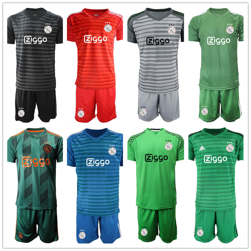 

19 20 Ajax Goalkeeper GK 24 Andre Onana Jersey Set Goalie Soccer 1 Van Breukelen 1 Van Der Sar Football Shirt Kits Uniform