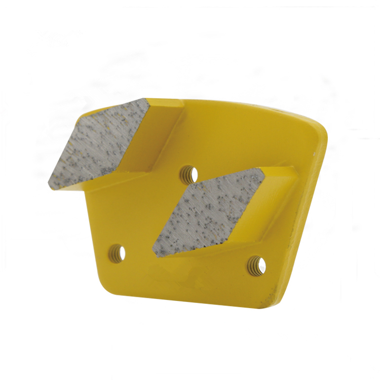 

KD-A90 Metal Bond Diamond Grinding Shoes Wet Grinding Pads with Two Segments for Concrete and Terrazzo Floor 9 Pieces One Set