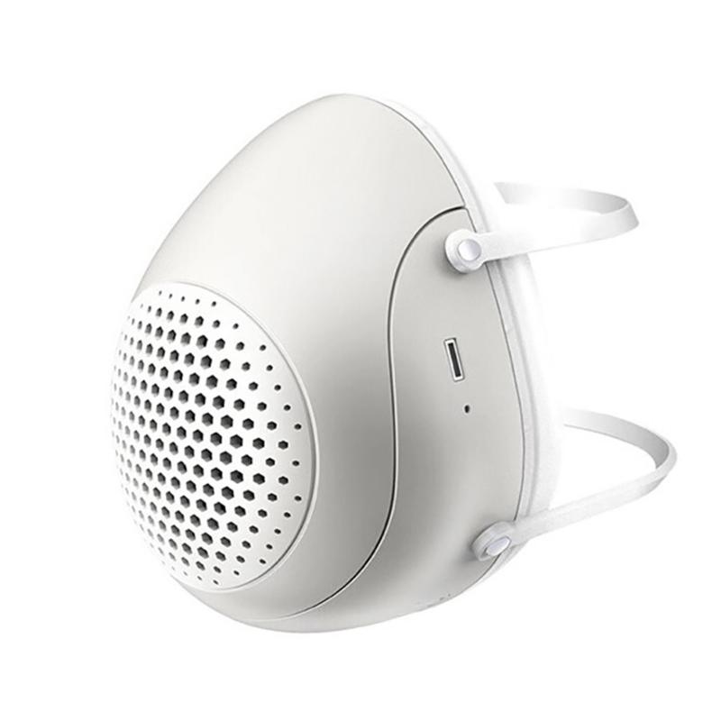 

PM2.5 Dust Mask Smart Electric Fan Mask Anti-Pollution Breathable Anti Smog Dustproof Outdoor with 4 Filters, Red
