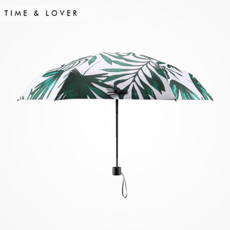 

Small Anti UV Art Mini Pocket Palm Creative Sunny Umbrella Rain Women Floding Windproof Sun Umbrella Men Kids Rain Z576, Green2