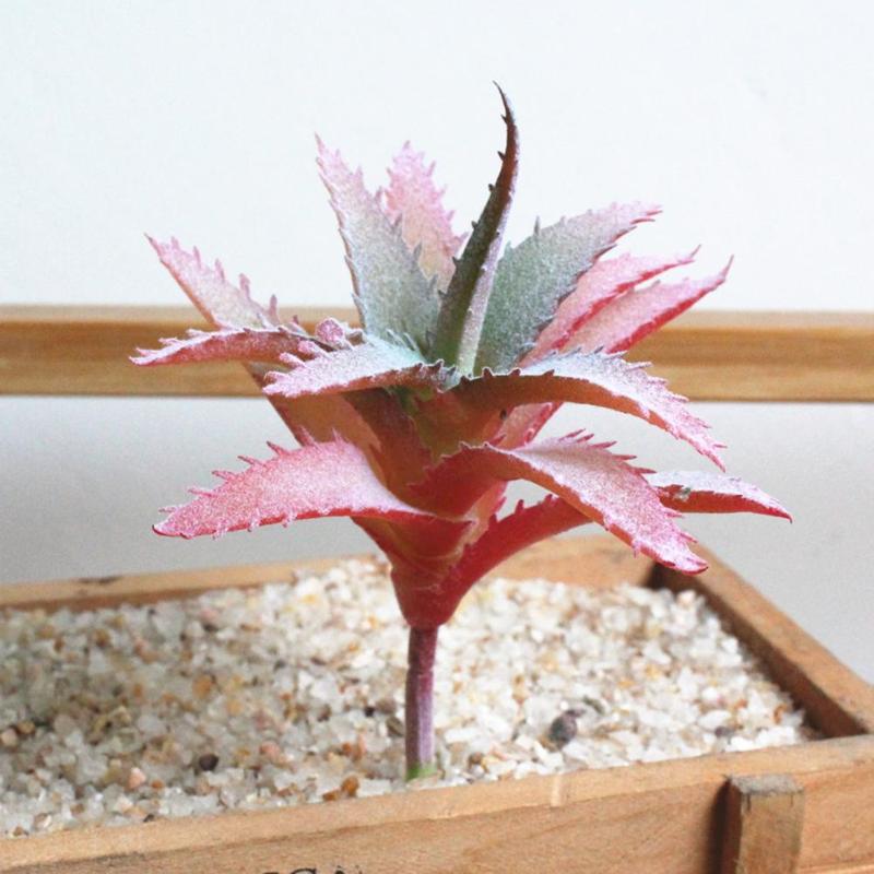 

1Pc Artificial Succulent Plant Fake Aloe Realistic DIY Home Decor Arrangement New, Green