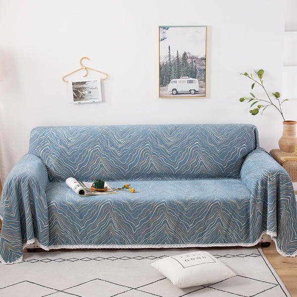 

Slipcover All-inclusive Full Cover Sofa Covers Furniture Protector Chenille Solid Color Sofa Towel 1/2/3-seater Lace Towel