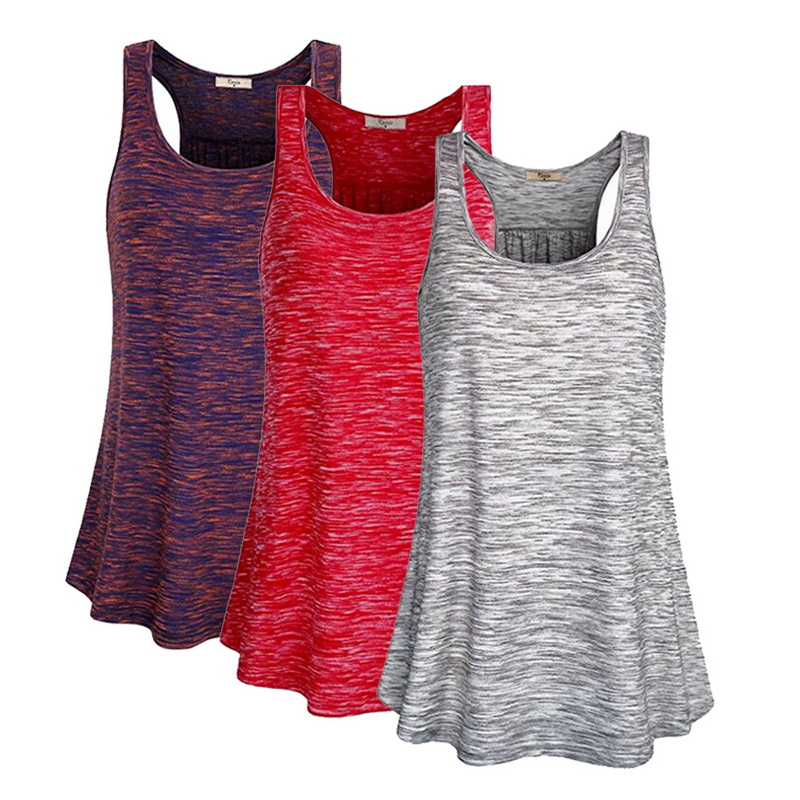 

2020 Women Summer I-shaped Back Vest Tanks Top Running Sport Shirt Gym Yoga Top Loose Sleeveless Basketball mujer Jogging Vest, Grey3