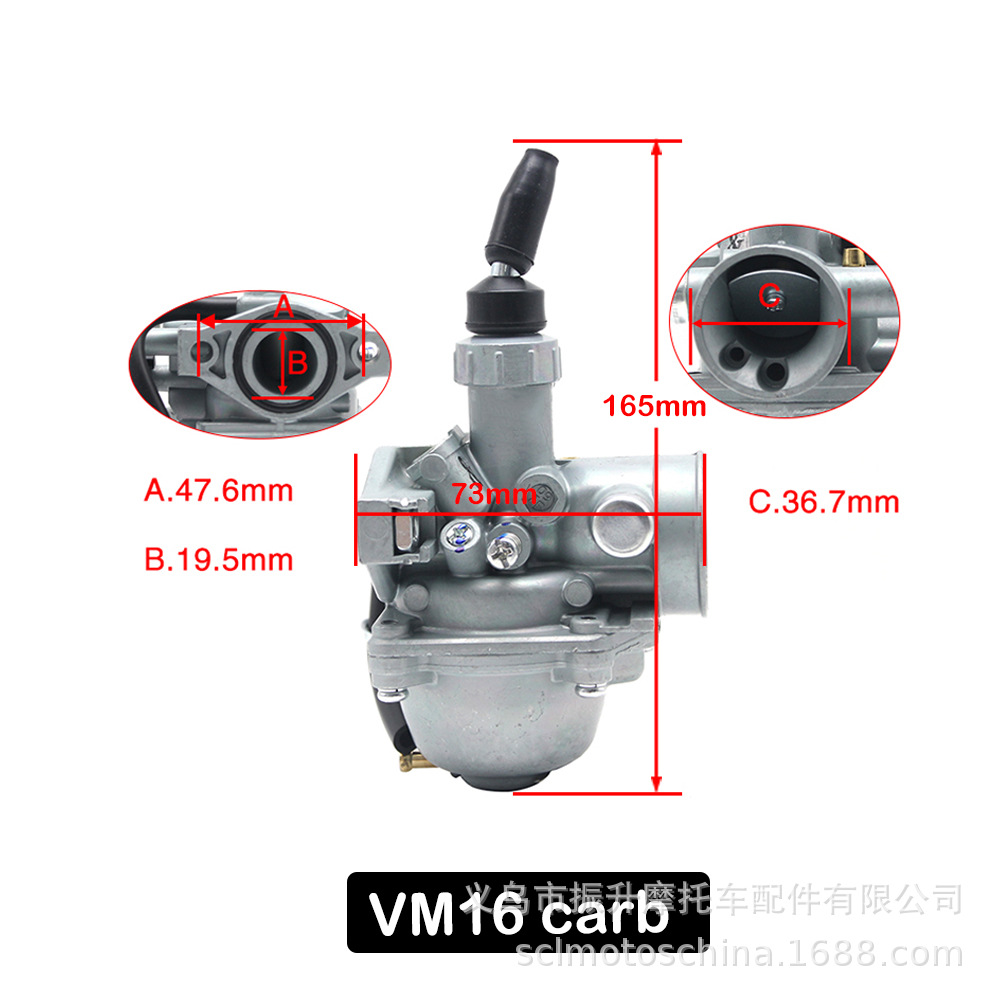 Motorrad 140/ cc. Stoneder 125/ cc echter Mikuni VM22/ 26/ mm Vergaser f/ür Lifan YX Zongshen