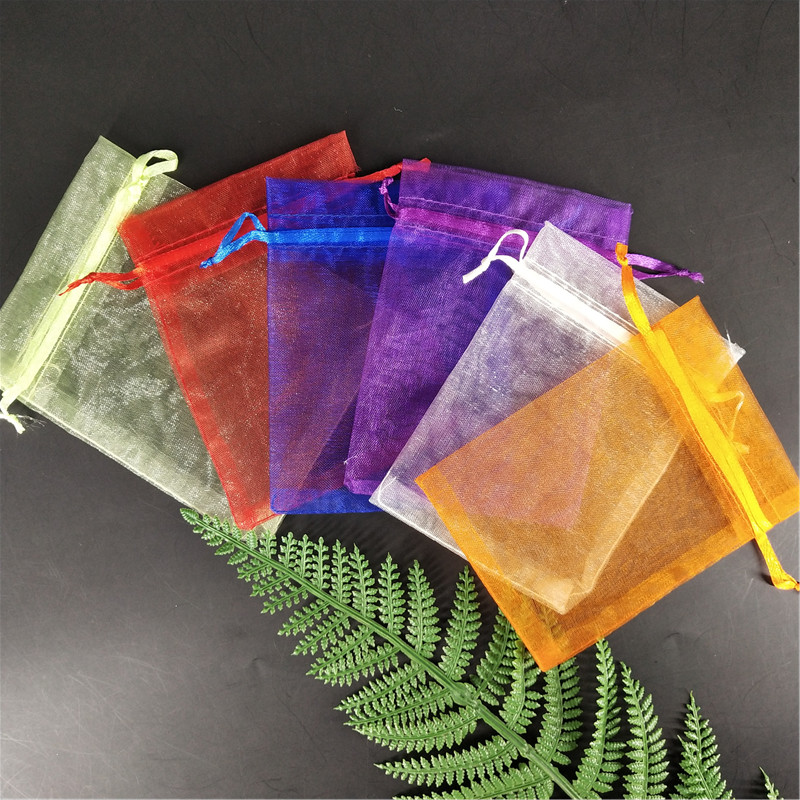 

50pcs Small Organza Bag Wedding Decoration party decoration Packaging Bags Gift Bag Pouches dragees wedding box for sweet 5