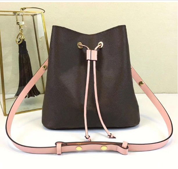 

Cross Bag Body Women Shoulder Flower Bags Old Leather Famous Bucket High Drawstring Handbags Quality New Purse Sxtrx
