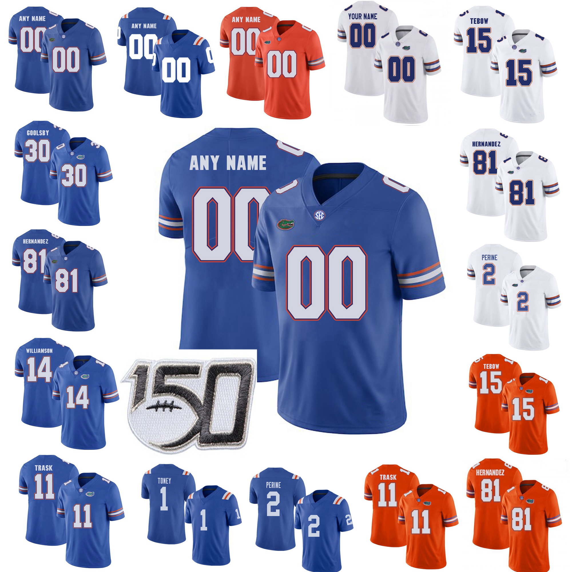 

Florida Gators Jerseys Emory Jones Jersey Trevon Grimes Josh Hammond Van Jefferson Feleipe Franks College Football Jerseys Custom Stitched, Black