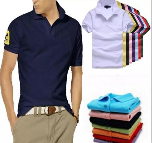 

2019 Hot sell luxury New Brand crocodile Polo Shirt Men Short Sleeve Casual Shirts Man's Solid classic t shirt Plus Camisa Polo, Navy blue