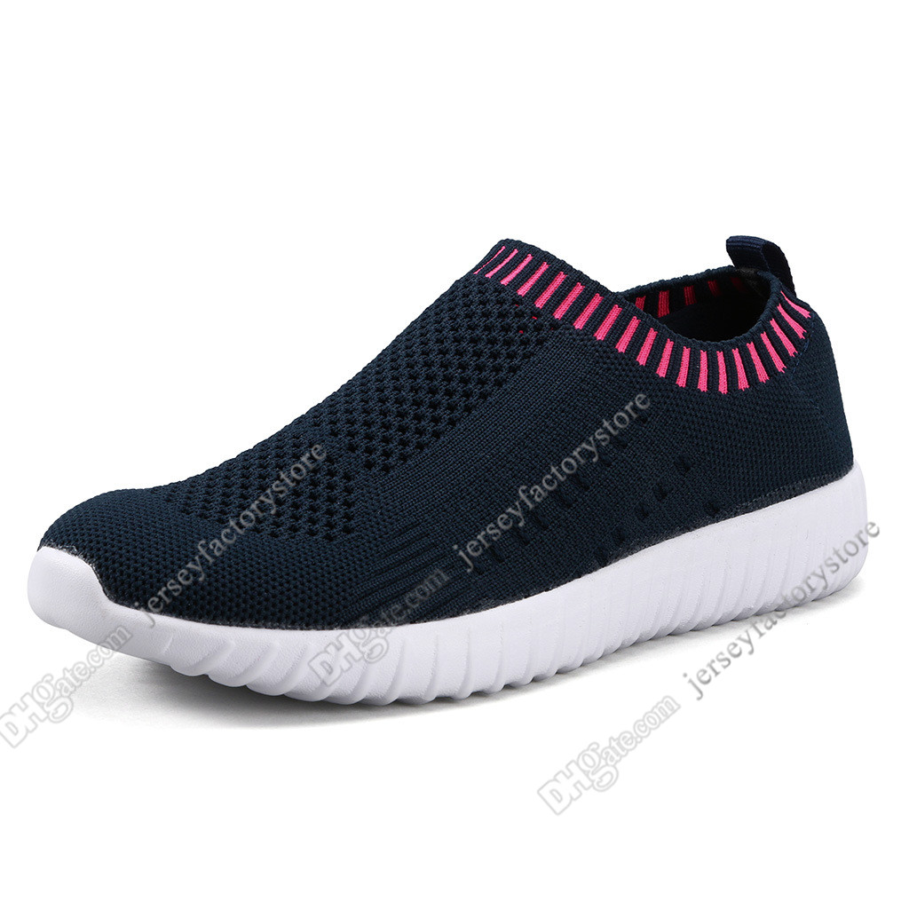 

Best selling large size women's shoes flying women sneakers one foot breathable lightweight casual sports shoes running shoes Forty-six, #04
