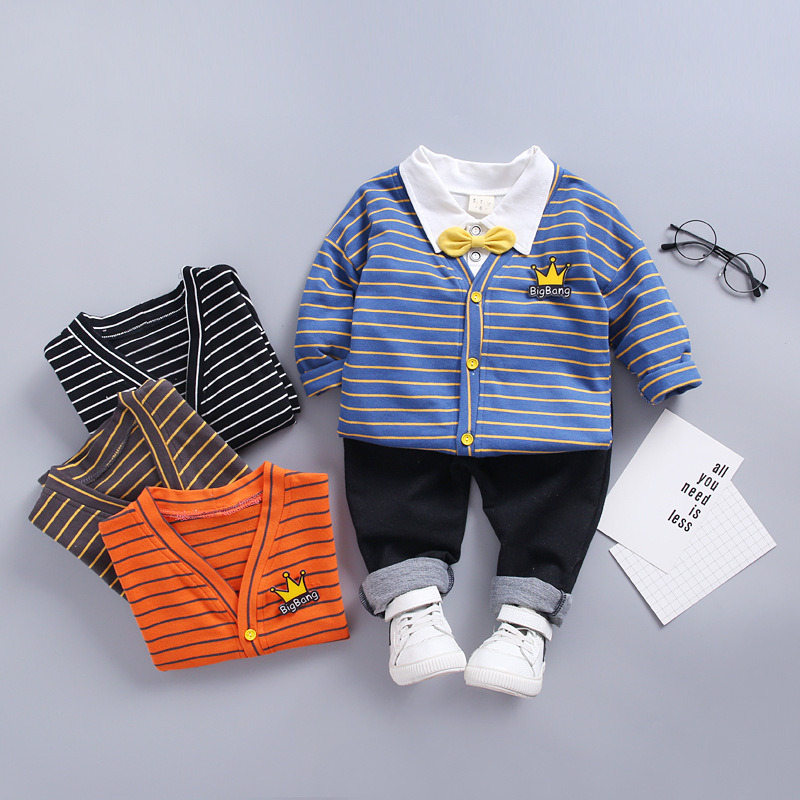 

Boys'Spring Children's Clothes Boys' Babies' Cotton Clothes Girls' Long Sleeve Clothing Set, 12