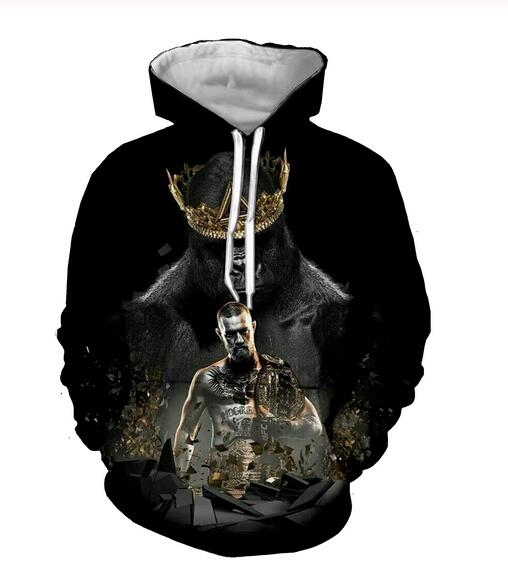 Nouvelle vente chaude Conor McGregor Sweats à Sweats à capuche à capuche imprimée Homme Sweat à capuche 3D Sweats à capuche à capuche RR0245