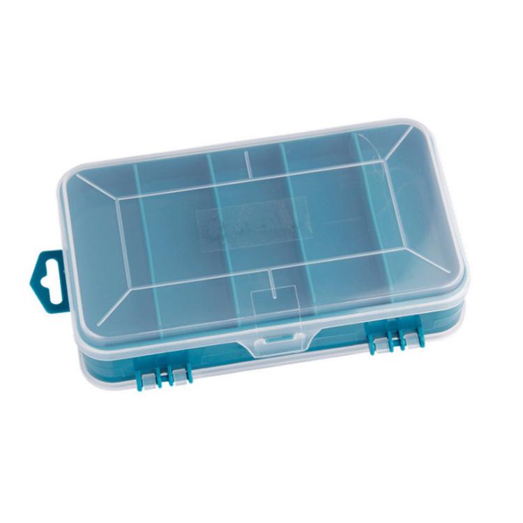 

Multifunction Transparent Box Double-sided Tool Box Storage Plastic Toolbox 15*8*3cm