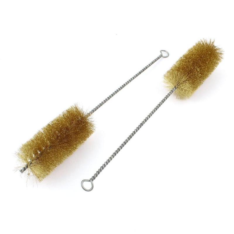 

Hot 2pcs/3pcs 4cm/5cm Diameter Brass Wire Tube Brush Copper Wire Cleaning Brush 30cm Total Length Hand Tool Metal Handle