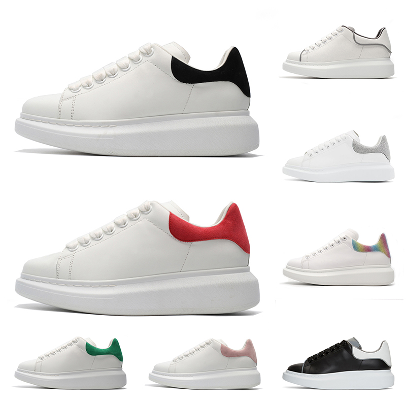 

Fashion luxury designer women men platform casual shoes With Dust Bag Suede Leather red green black white 3M Reflective Flat sports sneakers