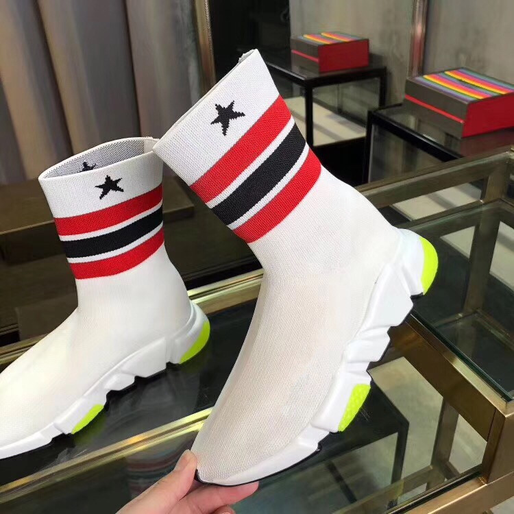 

Alexander New Arrival Sock Shoes Mens Womens Platform Designers Sneakers Black Graffiti Socks Booties Casual Shoes Luxurys Flats 35-46, Choose the color