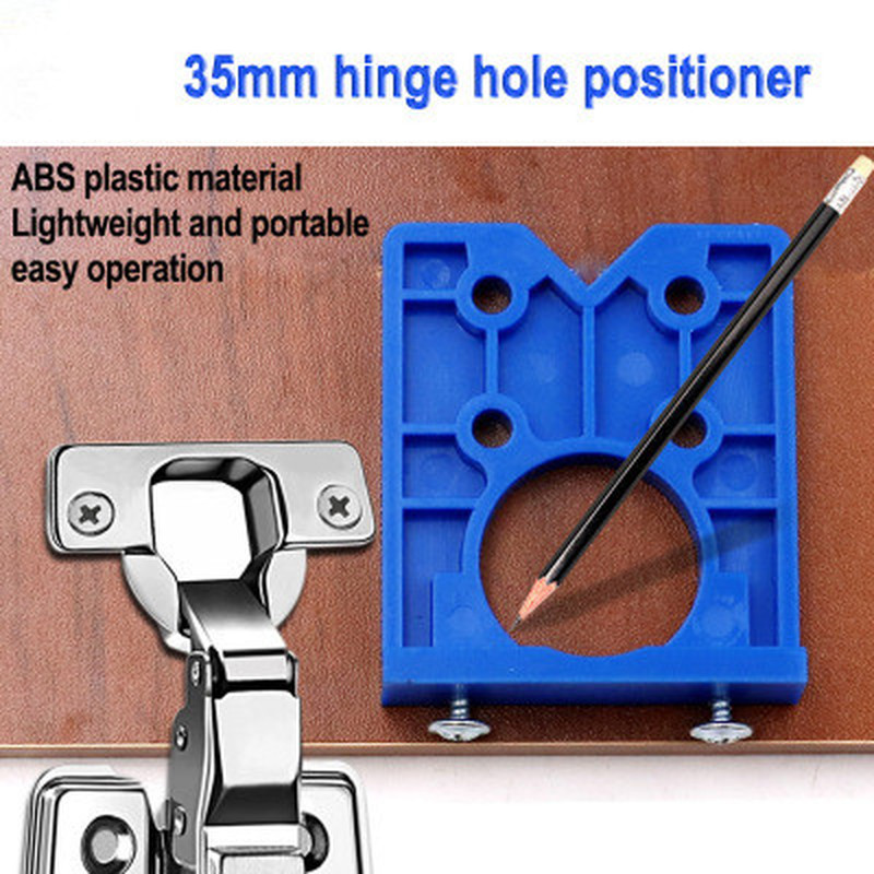 

35mm Hinge Hole Drilling Guide Locator Hinge Drilling Jig Concealed Guide Woodworking Hole Opener Door Cabinet Accessories Tool