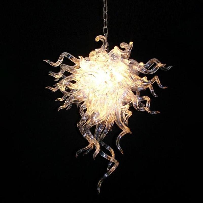 

Transparent Crystal Art Deco Lighting Hand Blown Murano Glass Chandelier Light Modern LED Home Hotel Decor Energy Saving Chandelier