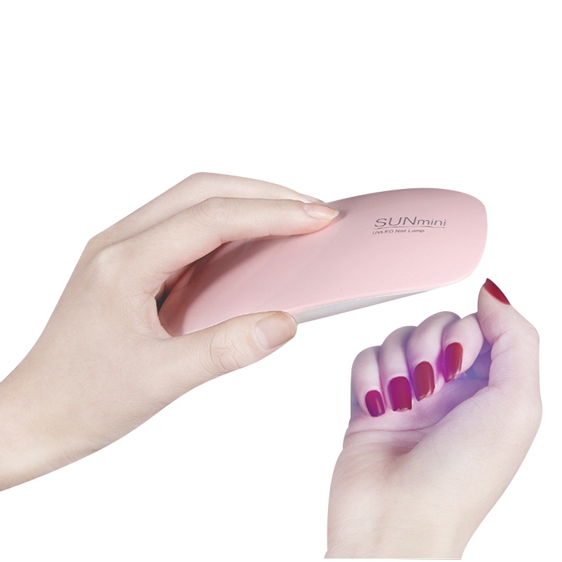 

CHNRMJL 6W USB Mini Nail Dryer Lamp Machine UV LED For Gel Varnish Polish Drying Lamp USB Cable For Curing Nails Manicure Tools, Pink